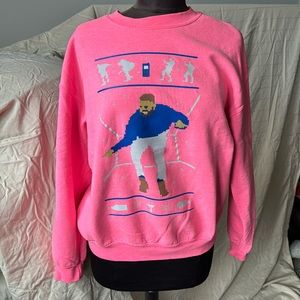 Drake Hotline Bling Holiday Neon Pink Sweatshirt